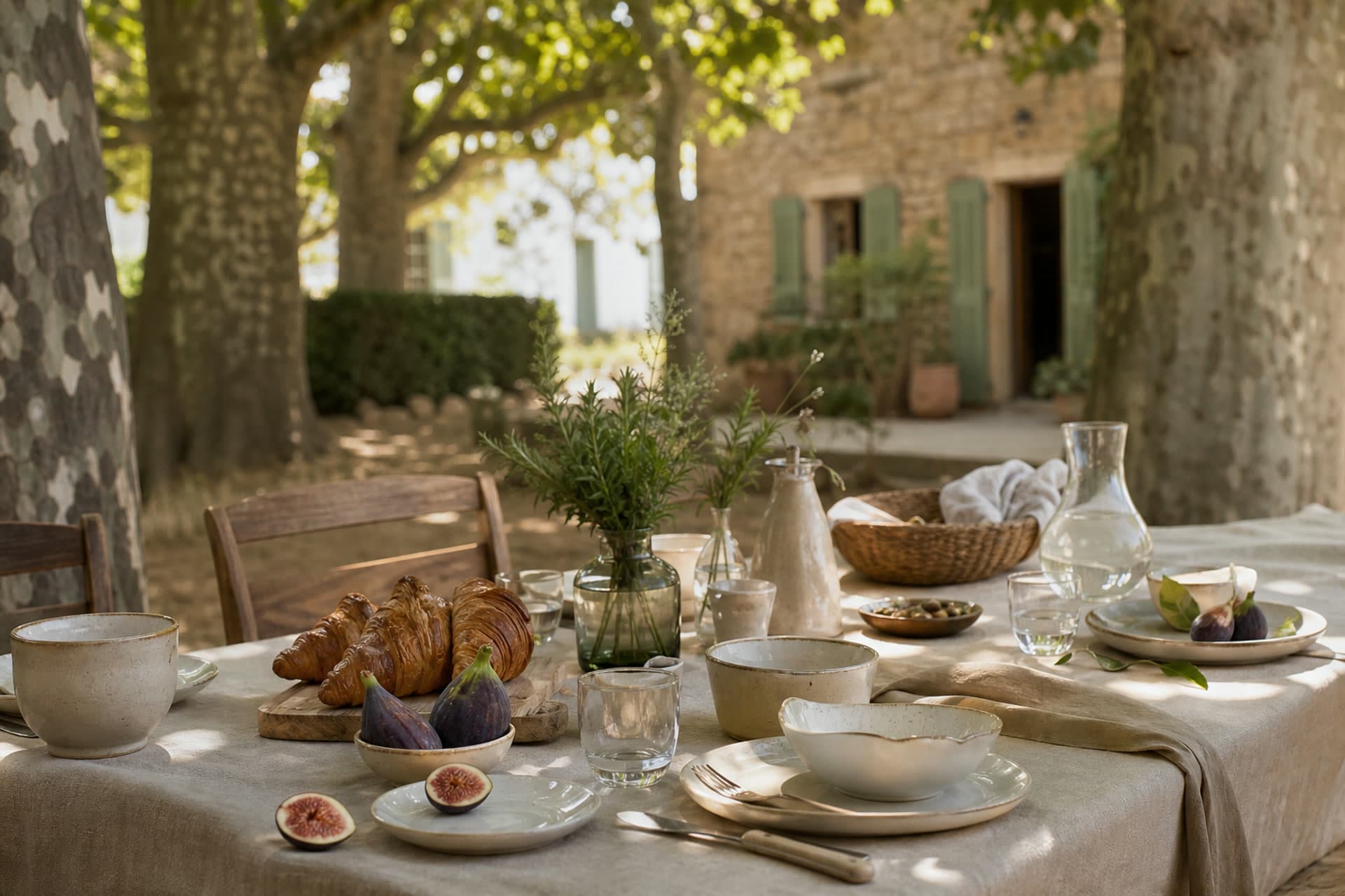 Breakfast table